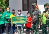 Aksi Sosial Istri Tentara Bantu Bedah Rumah Warga Miskin di Klungkung