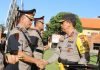 Kapolda Bali Pimpin Serah Terima Jabatan di Halaman Depan Mapolda Bali