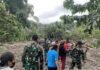 Puluhan Personil dari Yonif TP 834 Wakanga Mere Turun ke Kecamatan Mauponggo untuk Tanggap Darurat Penanggulangan Bencana Alam