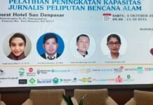 Gandeng BMKG, Jawa Pos TV Bali Gelar Pelatihan Peningkatan Kapasitas Jurnalis dalam Peliputan Bencana Alam