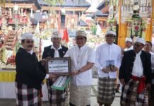 Wagub Giri Prasta Diapresiasi Pangelingsir Puri Agung Pemecutan, Bantu Pelestarian Pura Tambang Badung