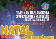 DPRD Kabupaten Klungkung Mengucapkan Selamat Natal dan Tahun Baru 2026