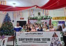 APITU Bali Gelar Baksos Natal, Servis AC Gratis hingga Berbagi Kasih di Panti Asuhan