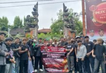 Tuntut Perkuat Sinergi Pemda dengan Pusat, Ratusan Pemuda Gelar Aksi Damai di Gedung DPRD Bali