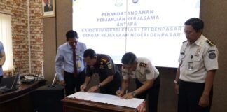 Imigrasi Denpasar dan Kejari Denpasar Teken Kerja Sama, Perkuat Penegakan Hukum Keimigrasian