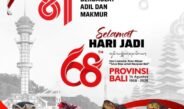 DPRD Bali Sampaikan Ucapan Hari Jadi ke-68 Provinsi Bali dan HUT RI ke-81