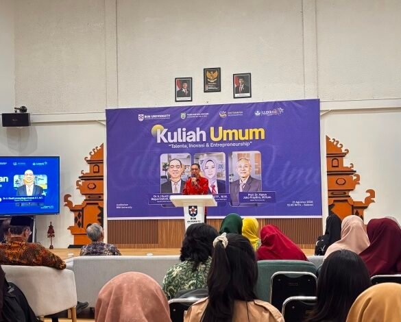 BIM University Hadirkan Kuliah Umum Talenta, Inovasi & Entrepreneurship Gandeng Kepala LLDIKTI Wilayah VIII dan Pemkab Balangan